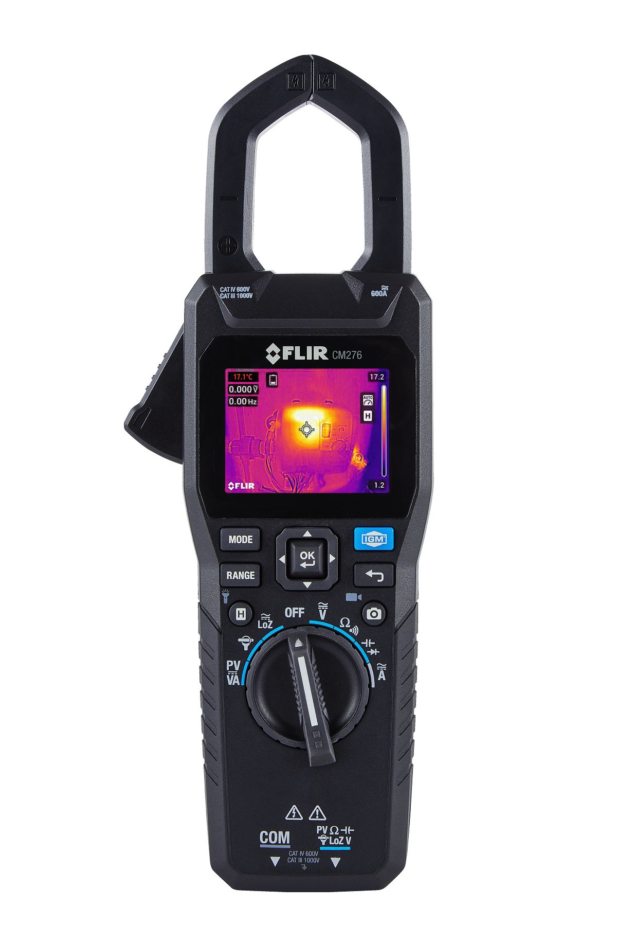 FLIR CM276 Clamp Meter, 600 A 600 A 1000 V dc 1000 V ac