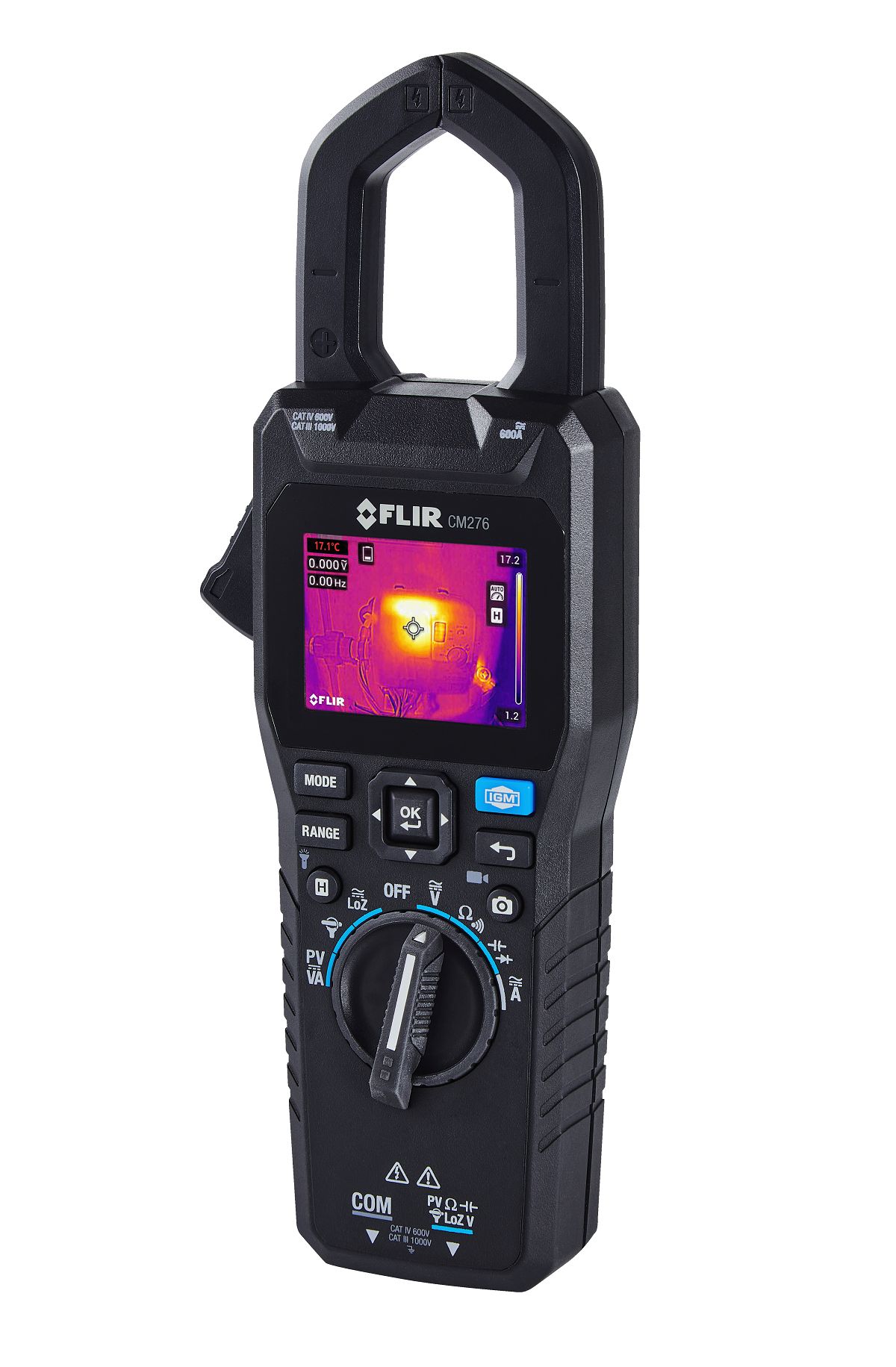 cm276 FLIR CM276 Clamp Meter, 600 A 600 A 1000 V dc 1000 V ac