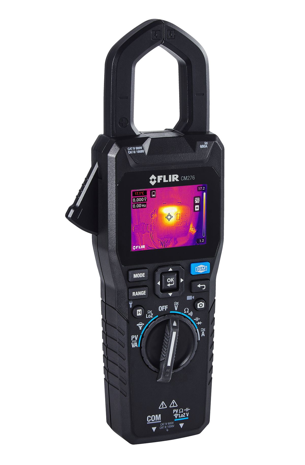 cm276 FLIR CM276 Clamp Meter, 600 A 600 A 1000 V dc 1000 V ac