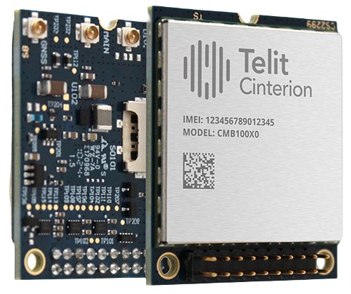 Telit CMB100B0-WW 5.5 V WiFi Module, GSM, EDGE, DC-HSPA+, GPRS, UMTS, LTE Cat 4, HSPA, LTE Cat 1/Cat M1
