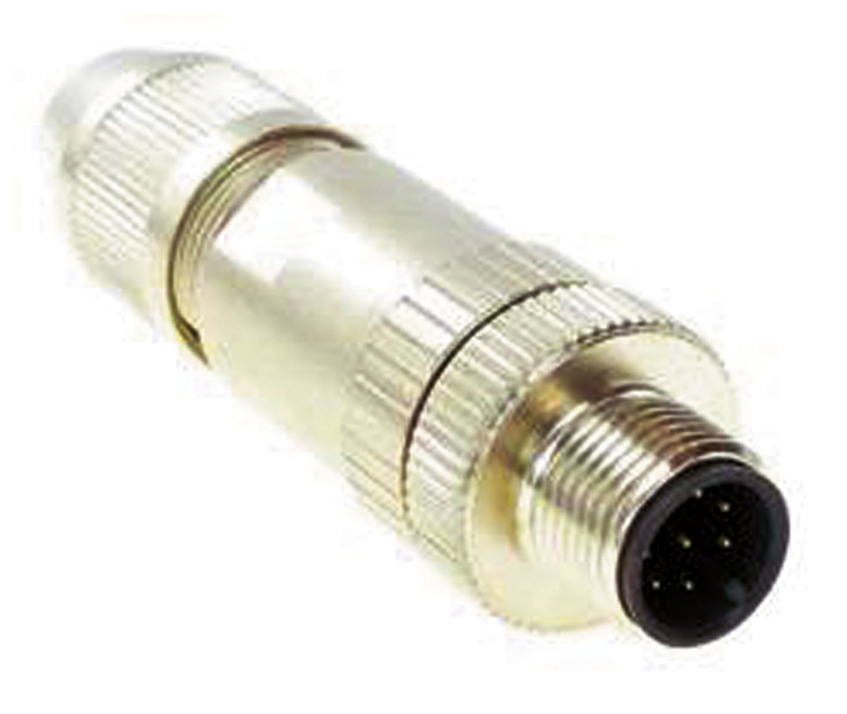 Turck Circular Connector, 4 Contacts, Cable, M12 Connector, Socket, Male, IP67, CMBS Series