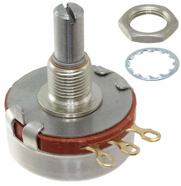 Ohmite CMU 5 kΩ Rotary Potentiometer 1-Turns 1-Gang Panel Mount, CMU5021E