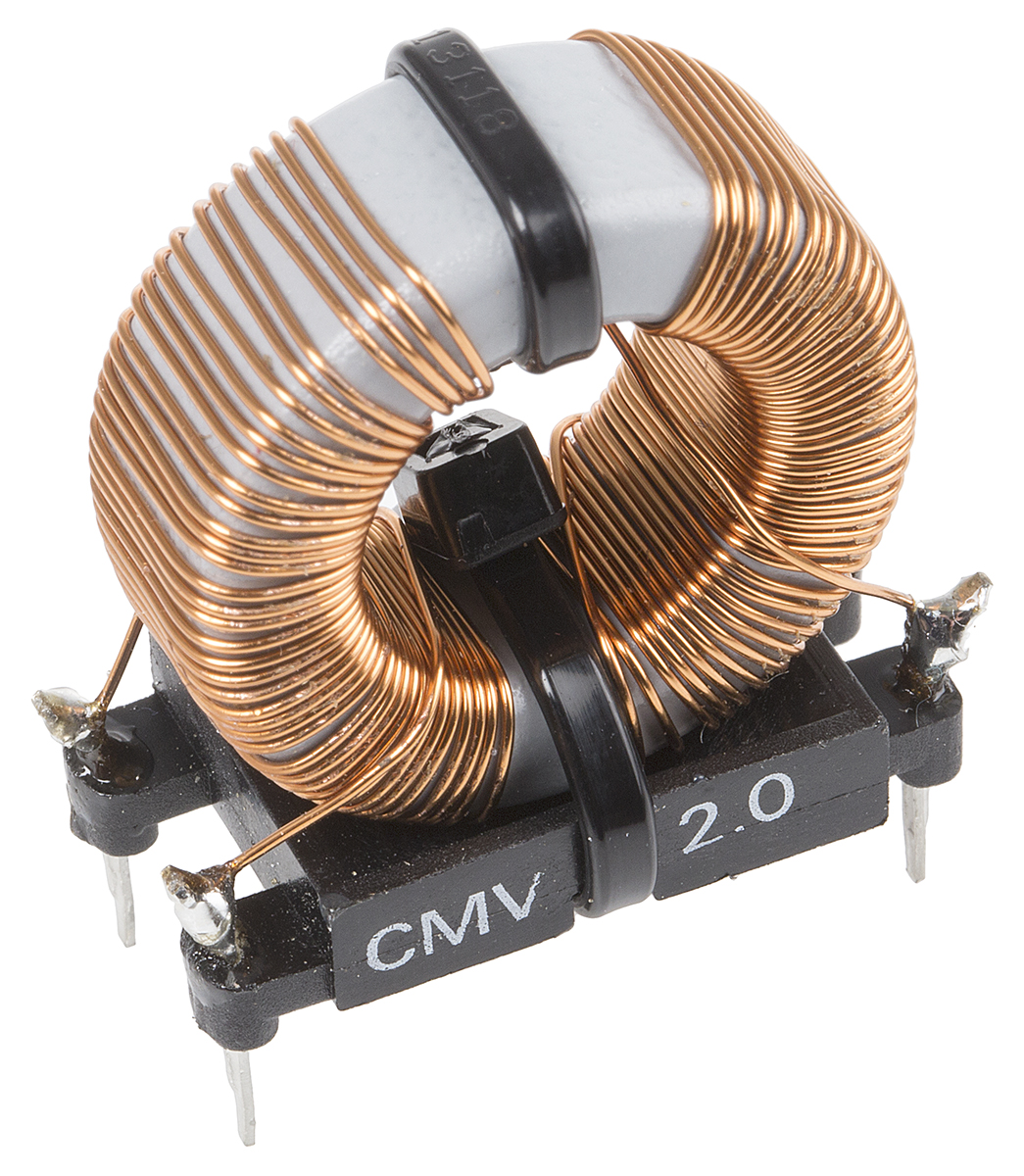 Roxburgh EMC 7.5 mH Ferrite Common Mode Choke, Max SRF:440 Hz, 2 A Idc, 160 mΩ Rdc 250V ac, CMV