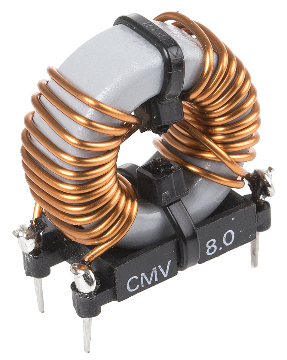Roxburgh EMC 740 μH Ferrite Common Mode Choke, Max SRF:440 Hz, 8 A Idc, 9.6 mΩ Rdc 250V ac, CMV