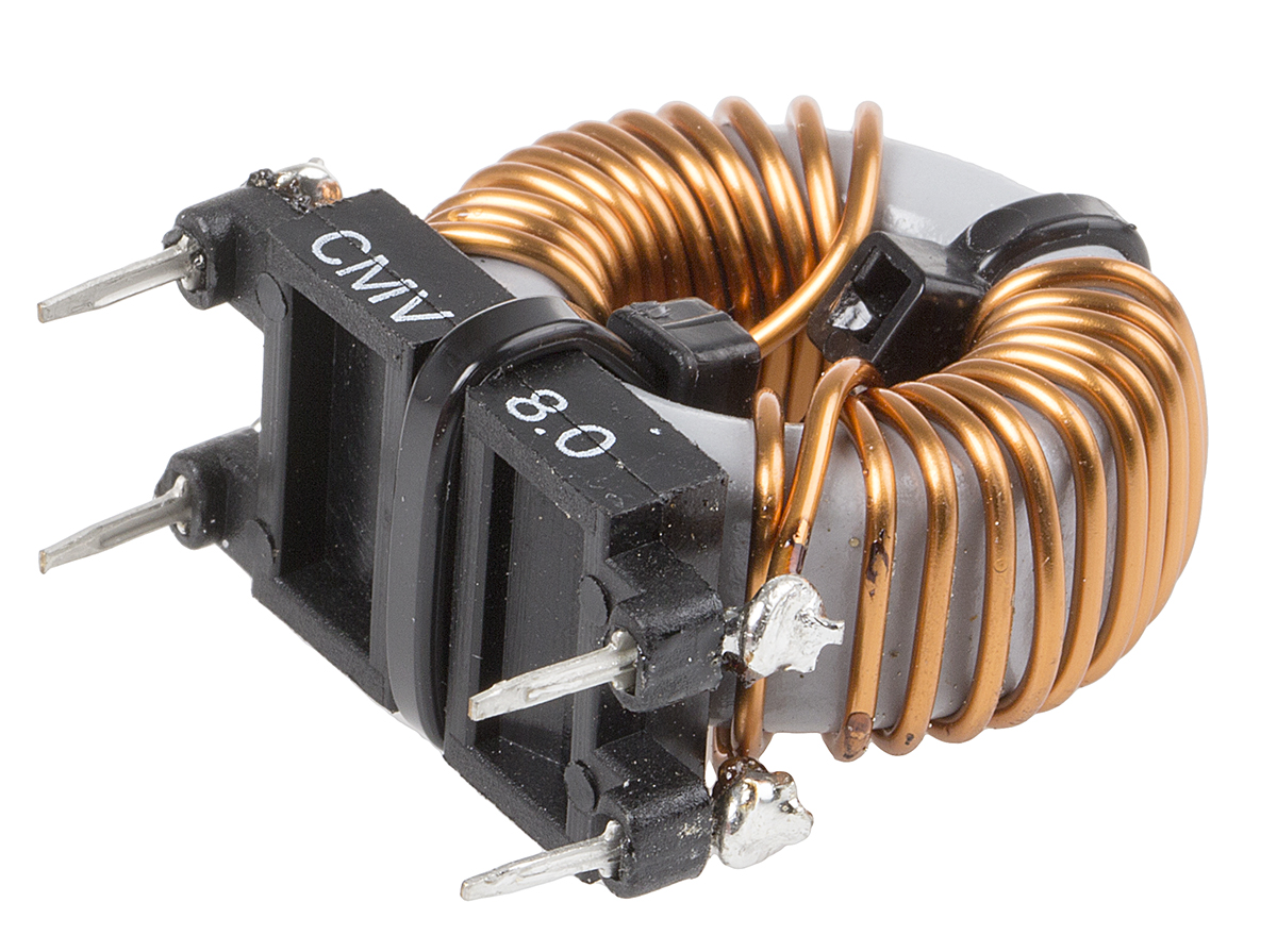 cmv80 Roxburgh EMC 740 μH Ferrite Common Mode Choke, Max SRF:440 Hz, 8 A Idc, 9.6 mΩ Rdc 250V ac, CMV