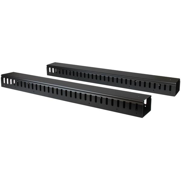 StarTech.com Steel Cable Management Panel Cable Duct for Use with Cables