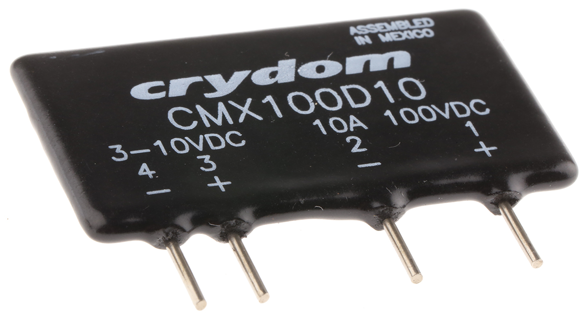 Sensata / Crydom Crydom Series Solid State Relay, 10 A Load, PCB Mount, 100 V dc Load, 10V dc Control