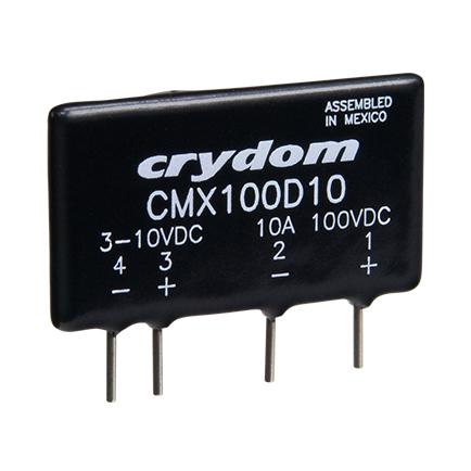 cmx100d10 Sensata / Crydom Crydom Series Solid State Relay, 10 A Load, PCB Mount, 100 V dc Load, 10V dc Control