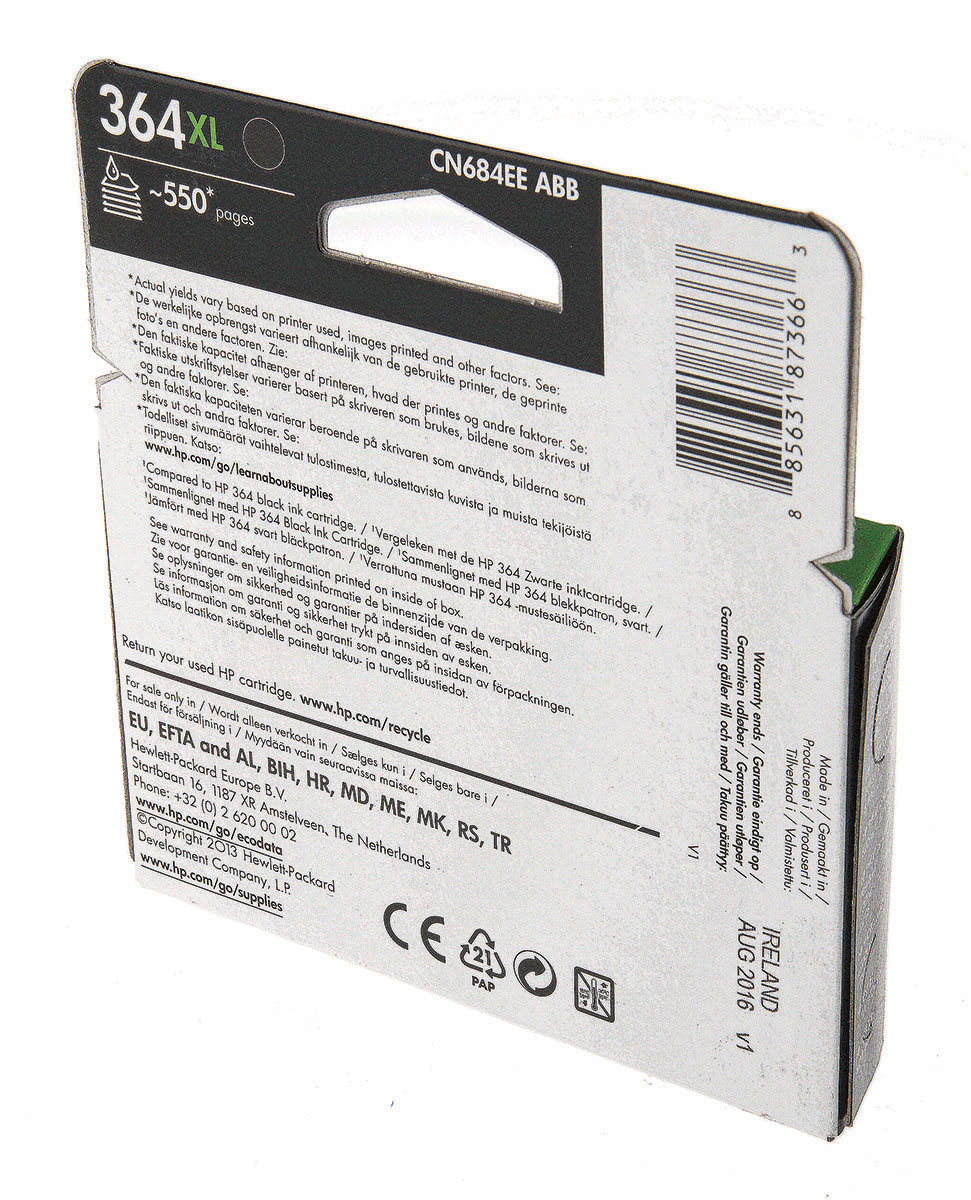 cn684ee Hewlett Packard 364XL Black Ink Cartridge