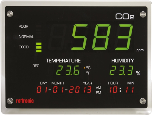 Rotronic Instruments CO2-DISPLAY Air Quality Data Logger, USB
