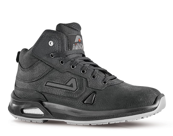 AIMONT COBALT IA101 Black Aluminium Toe Capped Unisex Safety Boots 3, EU 35 EN ISO 20345:2011