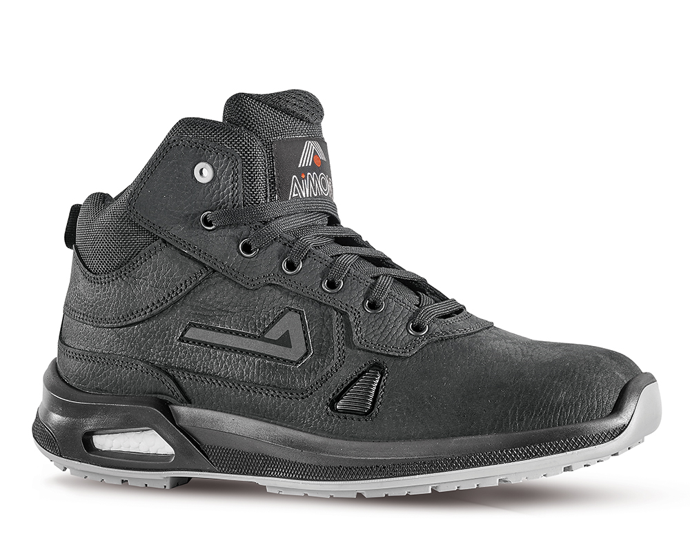 AIMONT COBALT IA101 Black Aluminium Toe Capped Unisex Safety Boots 11, EU 46 EN ISO 20345:2011