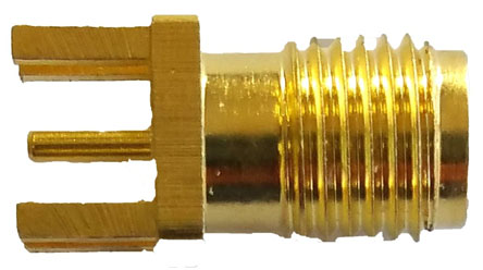 RF Solutions CON Series Edge Female SMA, 50 Ω, Straight Body Solder