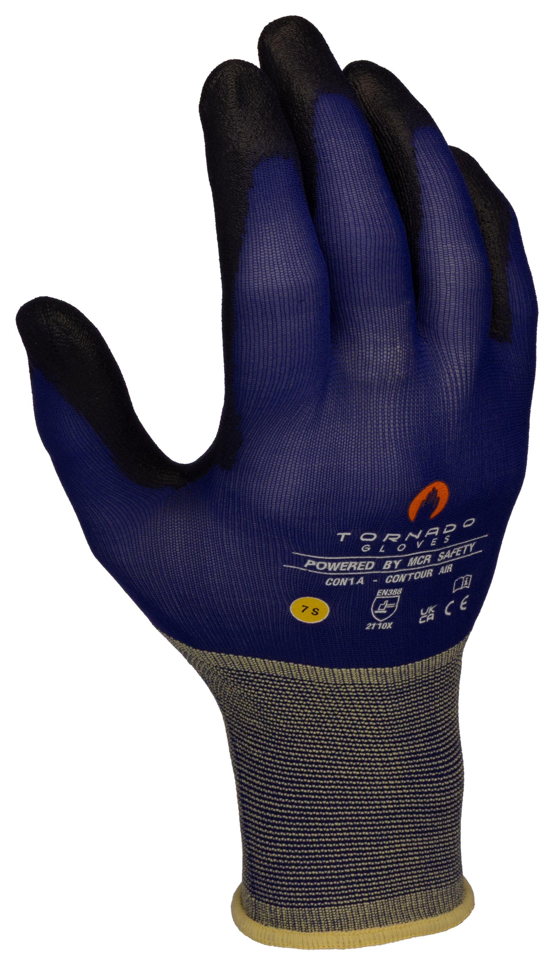 Tornado Blue Nylon Work Glove