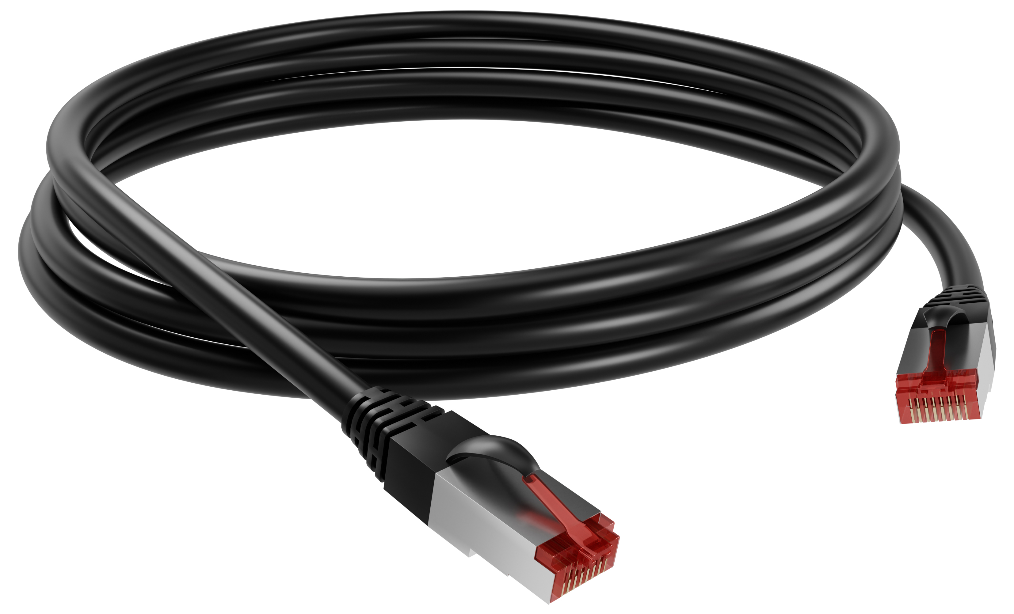 Adaltra RJ45, 1 m Ethernet Cable, Black Low Smoke Zero Halogen Sheath