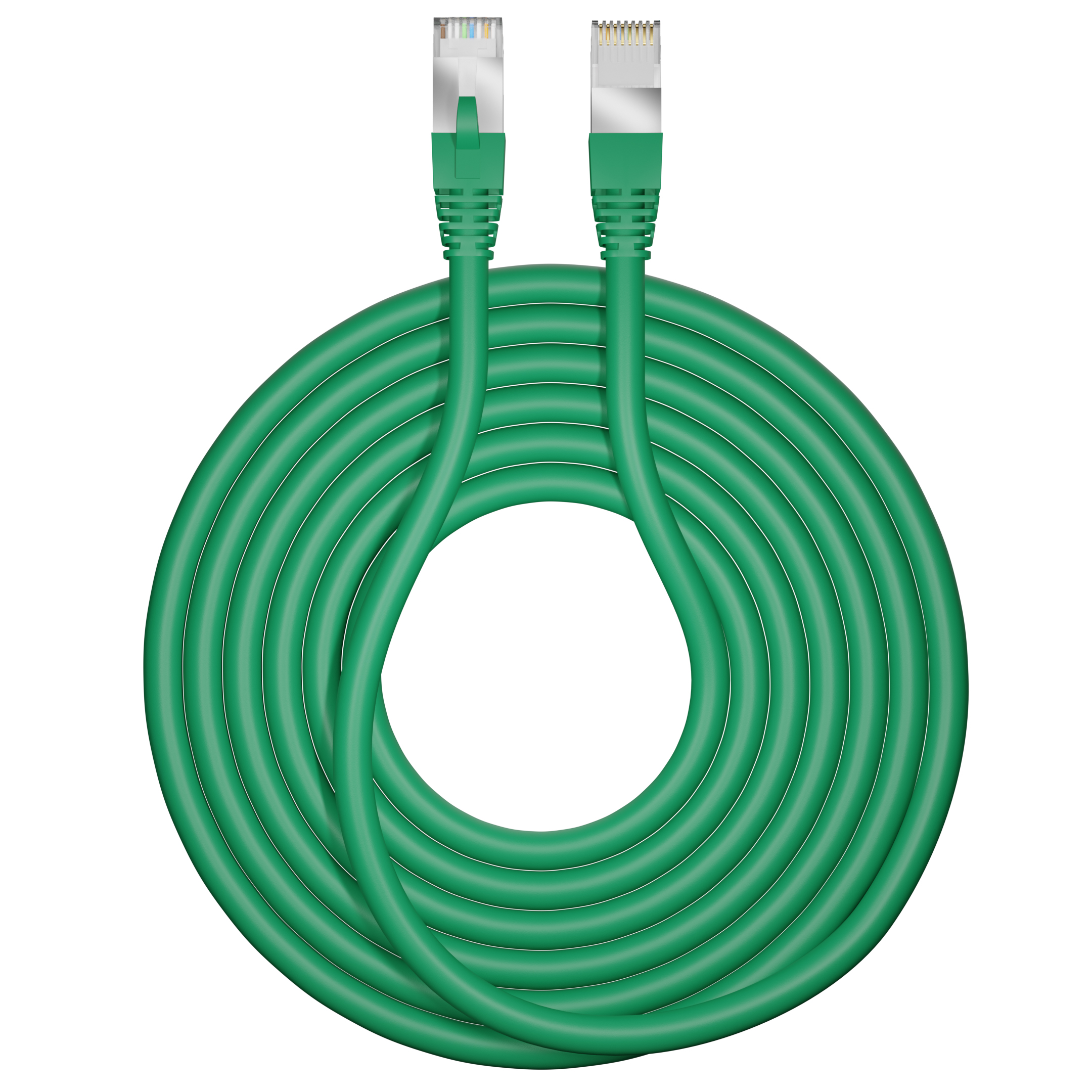 Adaltra RJ45, 1 m Ethernet Cable, Green Low Smoke Zero Halogen Sheath