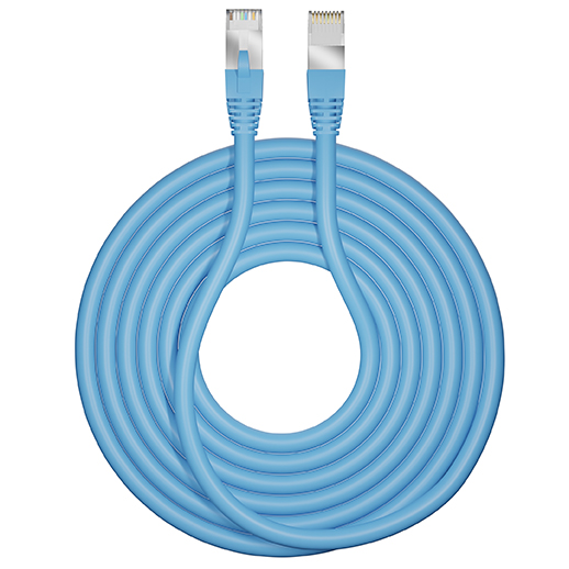 CAE Multimedia Connect CORD6FxyM Cat6 Ethernet Cable, 10 m, Blue, F/UTP Screened Polyvinyl Chloride Sheath
