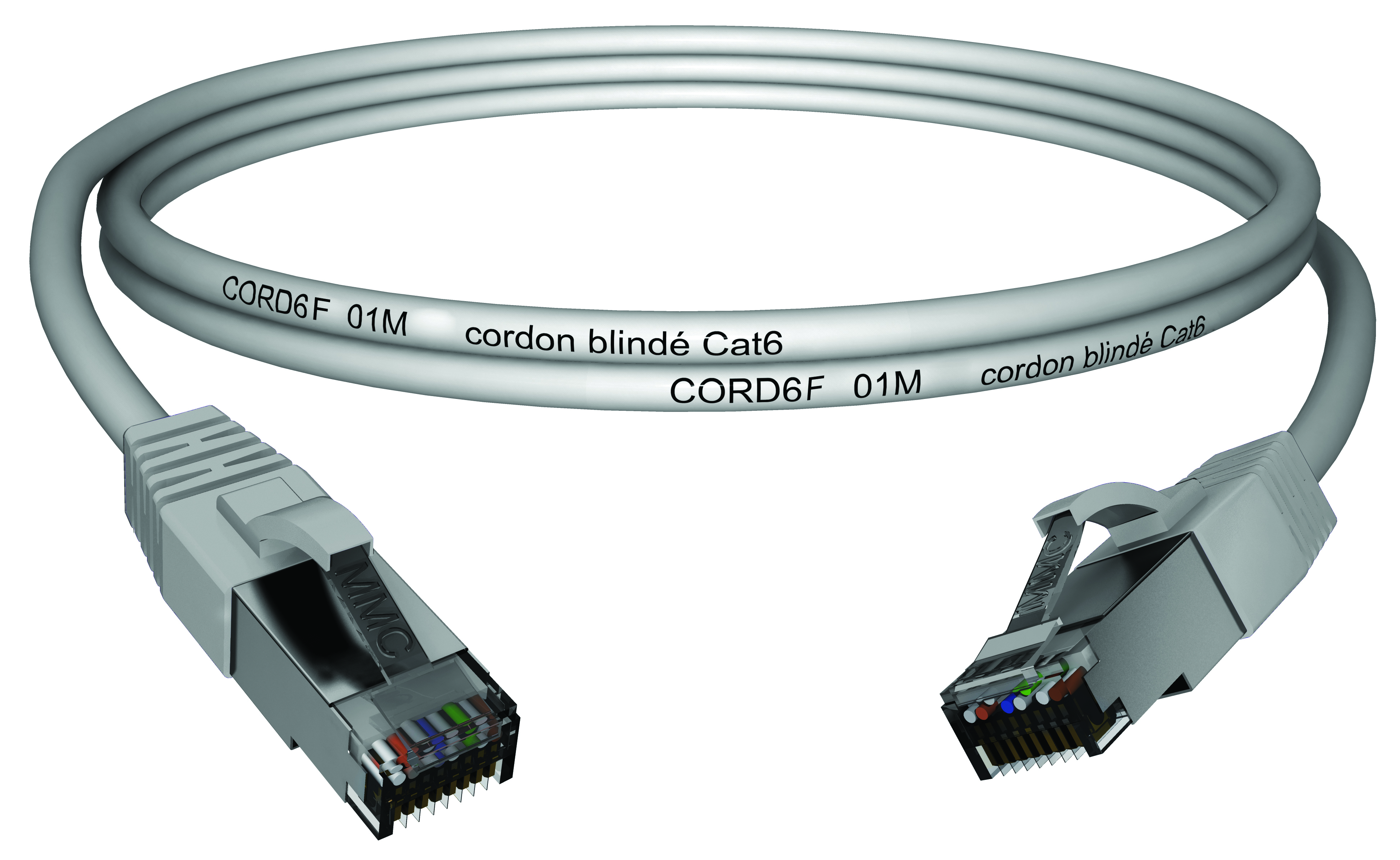 CAE Multimedia Connect Cat6 Ethernet Cable, 10 m, Grey, F/UTP Screened Polyvinyl Chloride Sheath