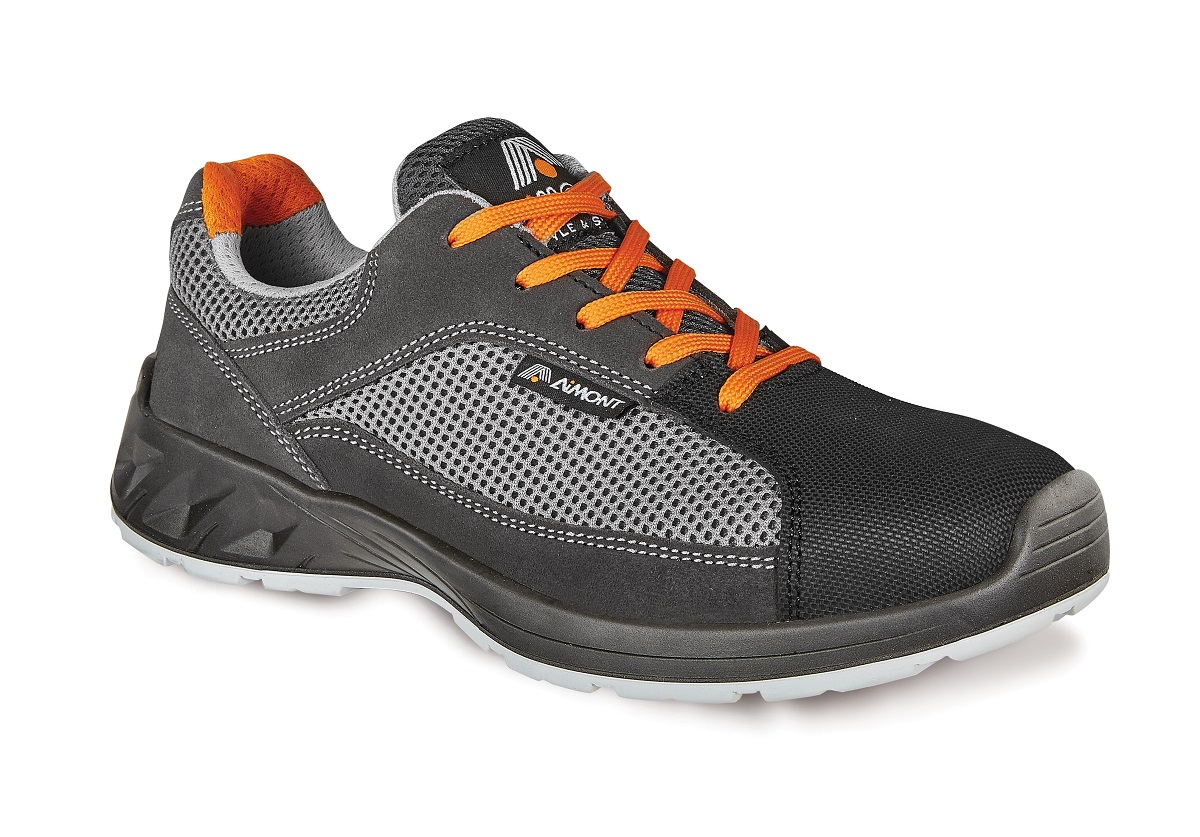 AIMONT CORSAIR DM20116 Unisex Black Composite Safety Trainer, UK 10.5, EU 45