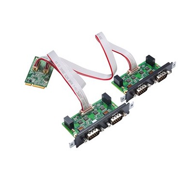 MOXA 4 Port Mini PCI Express DB9 Male Serial Board