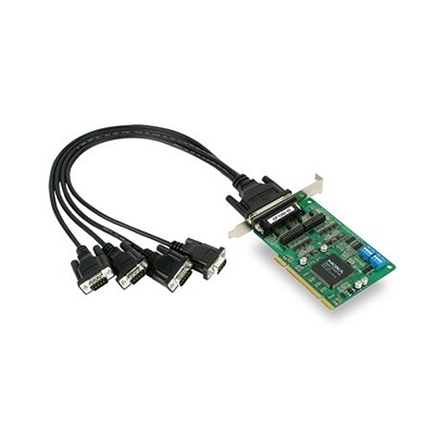MOXA 4 Port 32-bit Universal PCI DB44 Female Serial Board