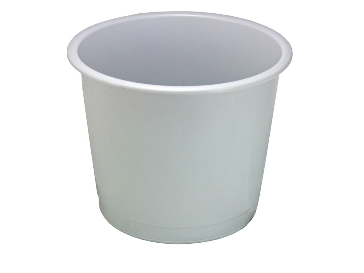 Deflecto Value 14L Grey Plastic Waste Bin