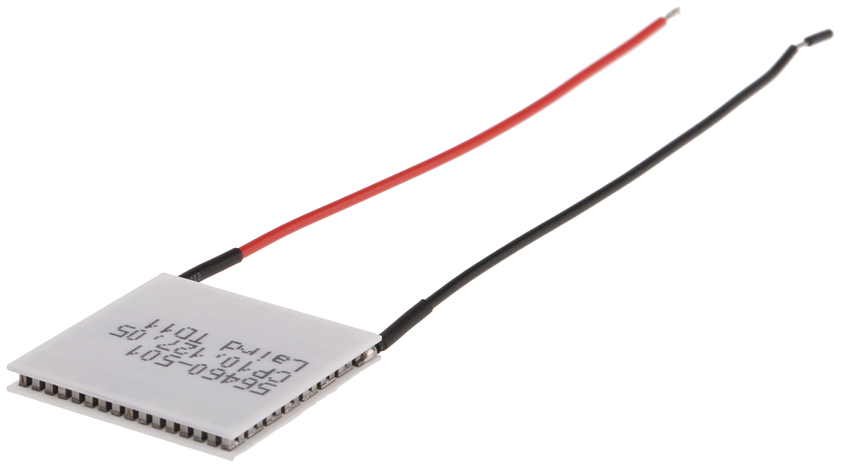 cp10-127-05l Tark Thermal Solutions Peltier Module,  39.1 W, 3.9 A, 16.4V dc, 29.7 mm x 29.7mm x 3.2 mm