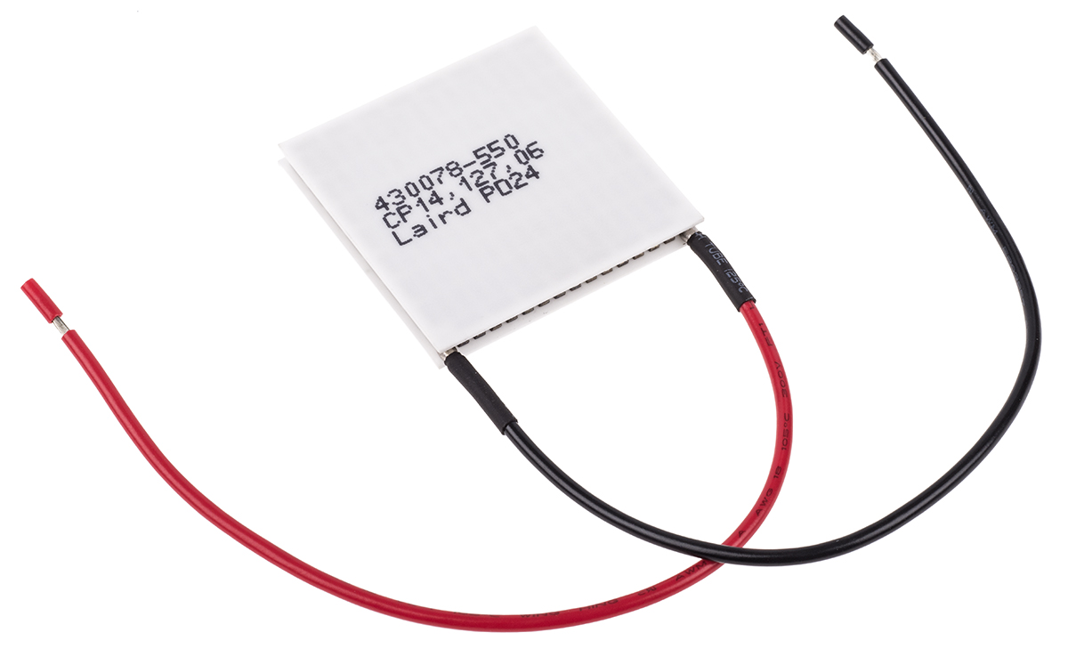 Tark Thermal Solutions Peltier Module,  56.2 W, 6 A, 16.4V dc, 39.9 mm x 39.9mm x 3.8 mm