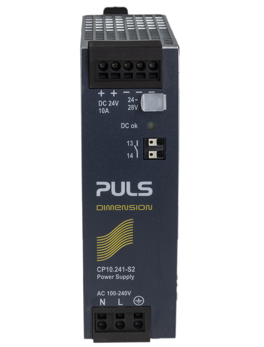 PULS CP DIN Rail Power Supply 150 V dc, 240V ac AC Input 24V dc, 10 A Output DC 240 W