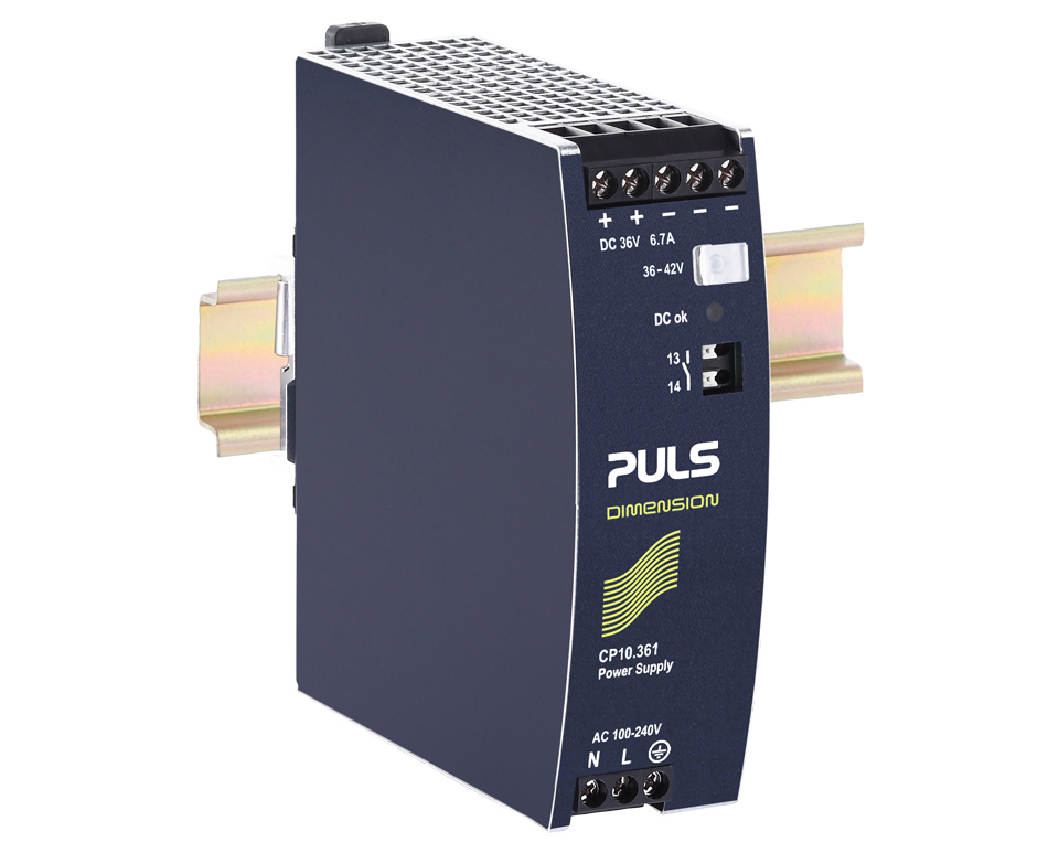 PULS CP10 DIN Rail DIN Rail Power Supply 240V ac/dc AC/DC Input 36V, 5.7 A Output DC 240 W