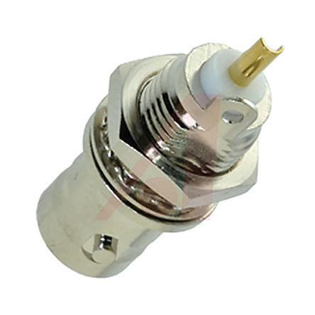 Cinch BNC Series Panel Mount Female BNC, 50 Ω, Straight Body Solder