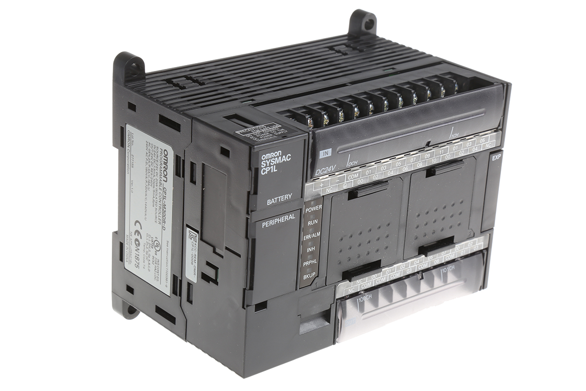 cp1l-m30dr-d Omron CP1L Series PLC CPU, Relay Output, 18-Input, DC Input
