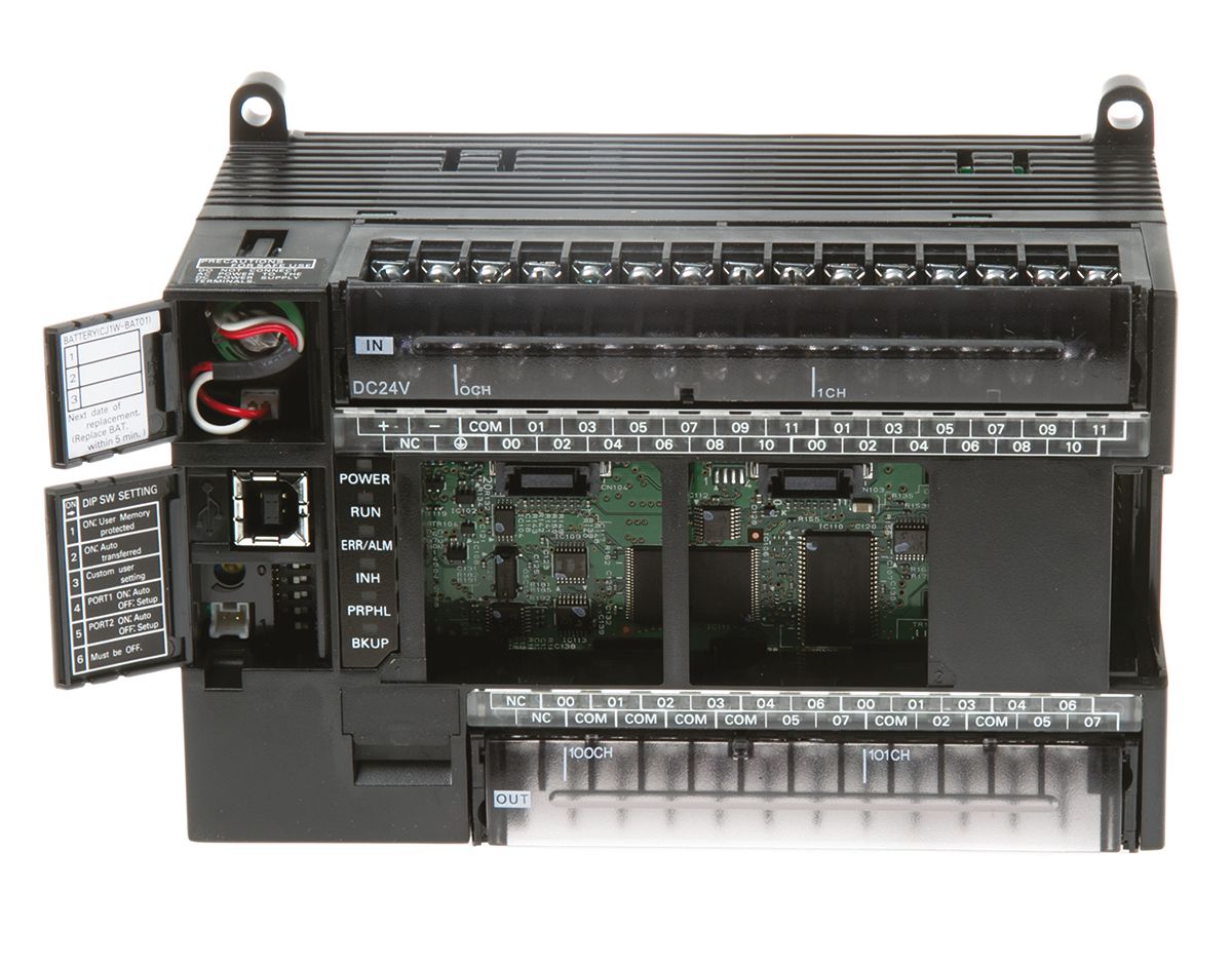 cp1l-m40dr-d Omron CP1L Series PLC CPU, Relay Output, 24-Input, DC Input