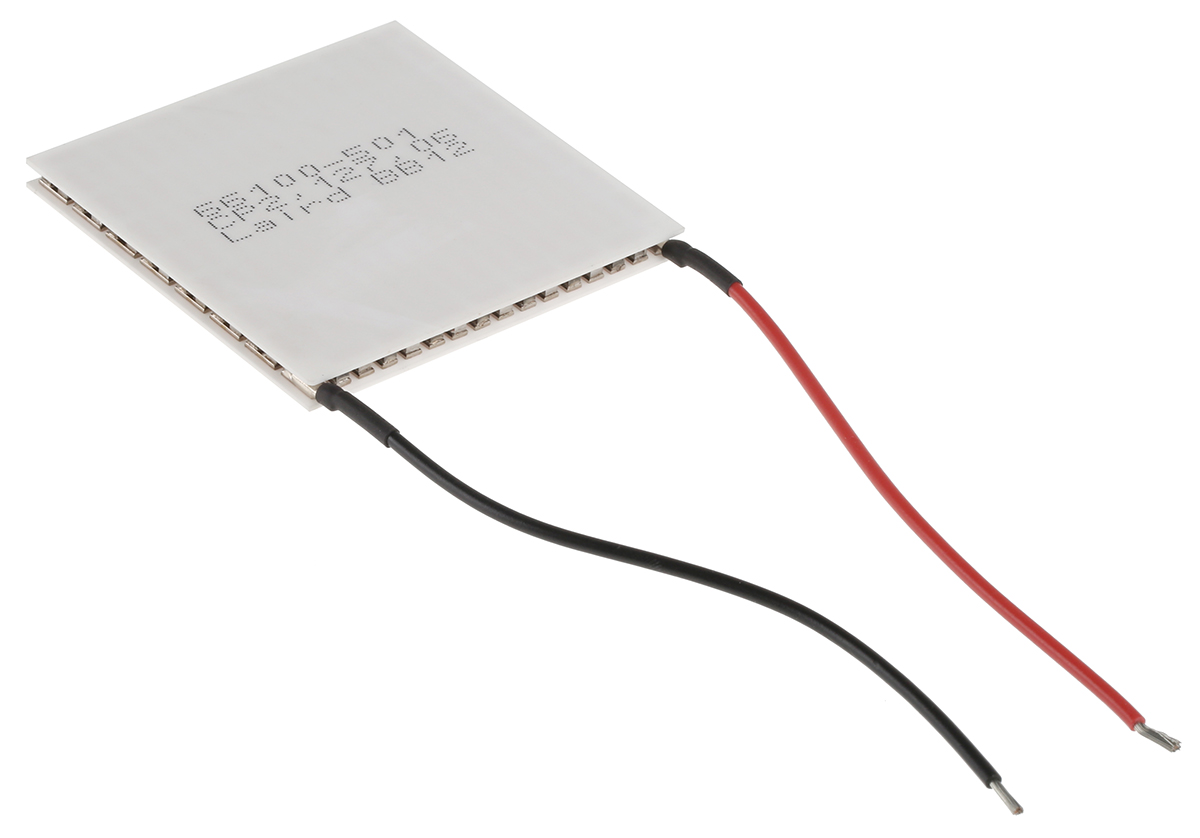Tark Thermal Solutions Peltier Module,  134.4 W, 14.3 A, 16.4V dc, 62 mm x 62mm x 4.6 mm