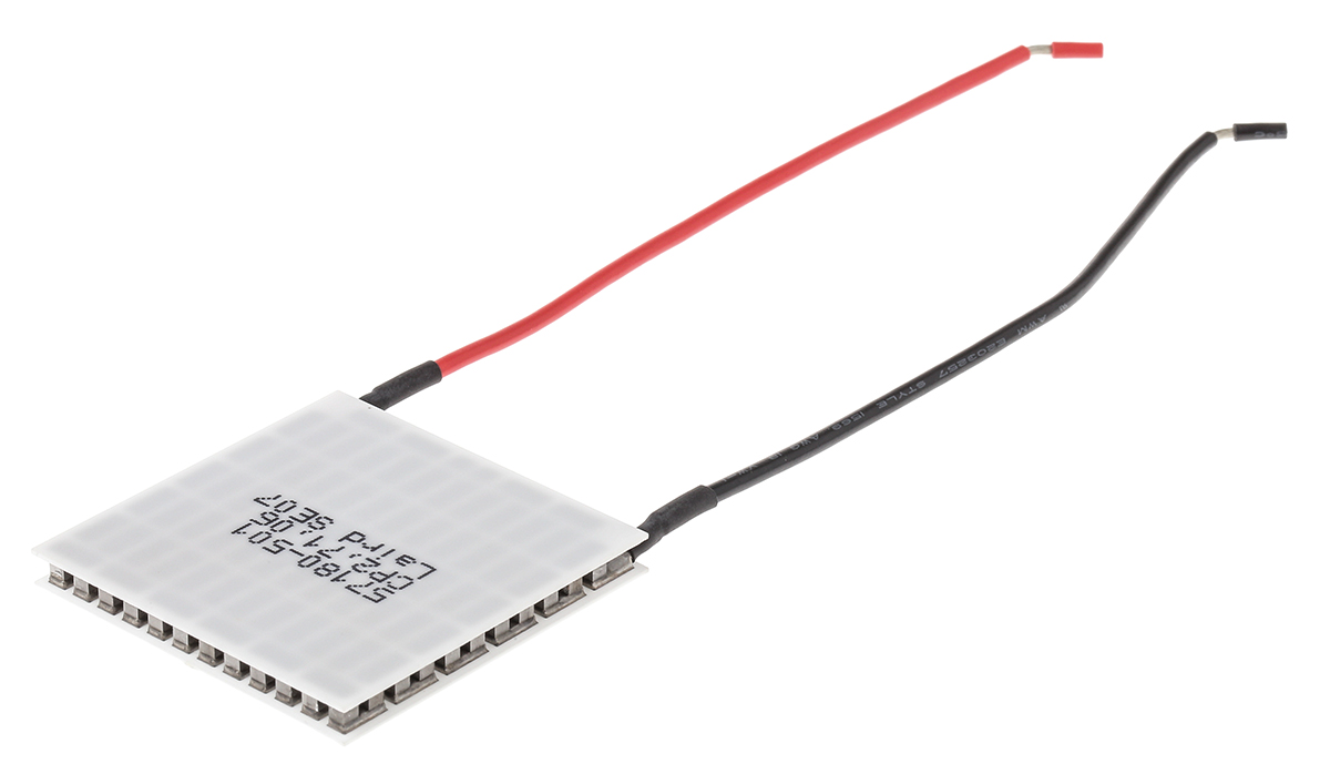 Tark Thermal Solutions Peltier Module,  75.2 W, 14.3 A, 9.2V dc, 43.9 mm x 43.9mm x 4.6 mm