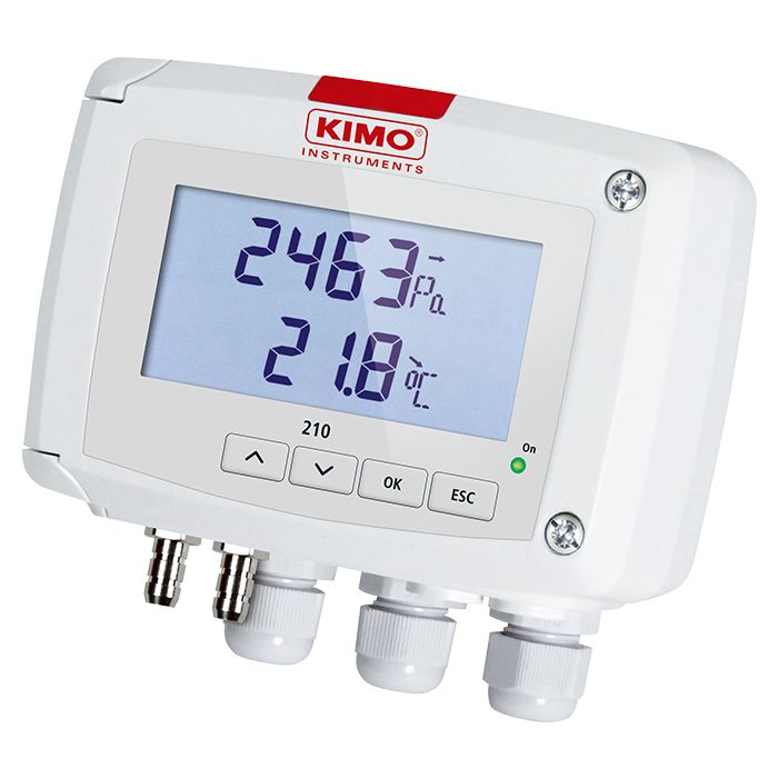 KIMO CP212 Series Pressure Sensor, Analogue Output -1000 Pa 1000 Pa, Differential Reading