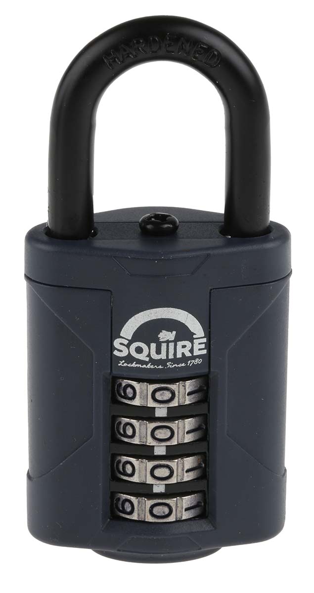 Squire Combination Padlock Die Cast Combination Padlock Weatherproof, 6 mm Shackle, 4mm Body