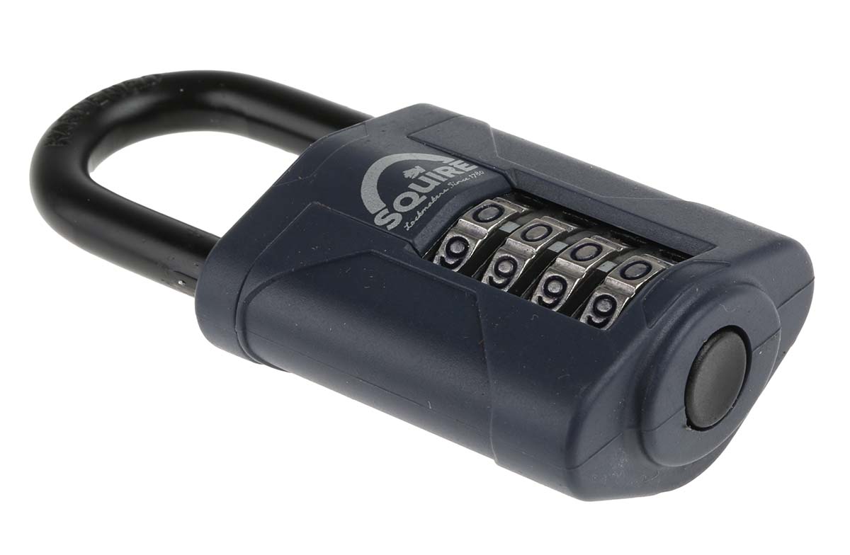 cp40 Squire Combination Padlock Die Cast Combination Padlock Weatherproof, 6 mm Shackle, 4mm Body