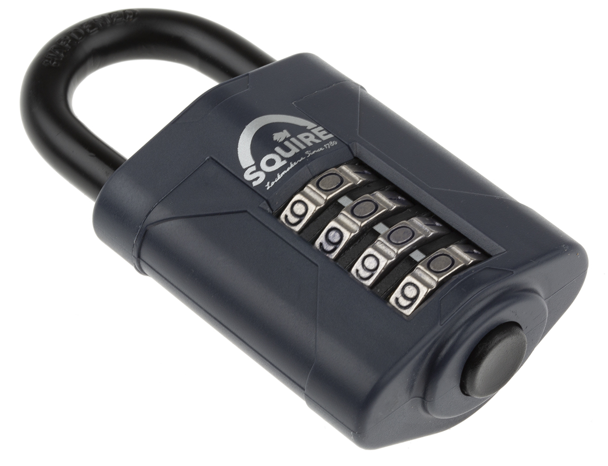 cp50 Squire Combination Padlock Die Cast Combination Padlock Weatherproof, 8 mm Shackle, 50mm Body