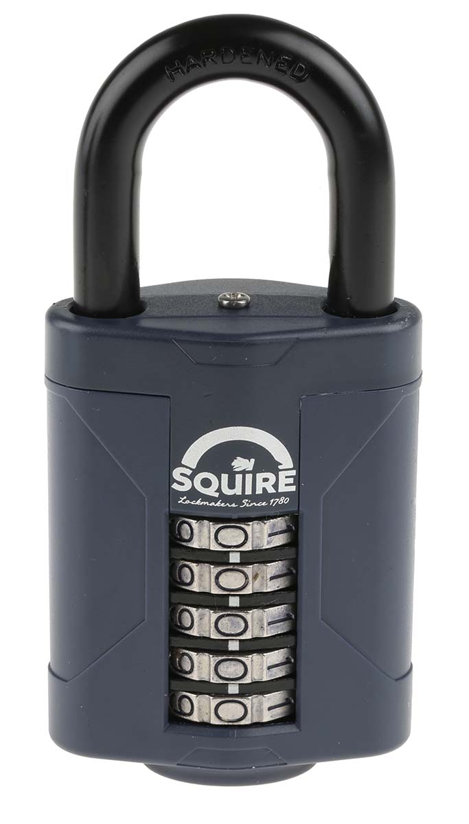 Squire Combination Padlock Die Cast Combination Padlock Weatherproof, 10 mm Shackle, 6mm Body