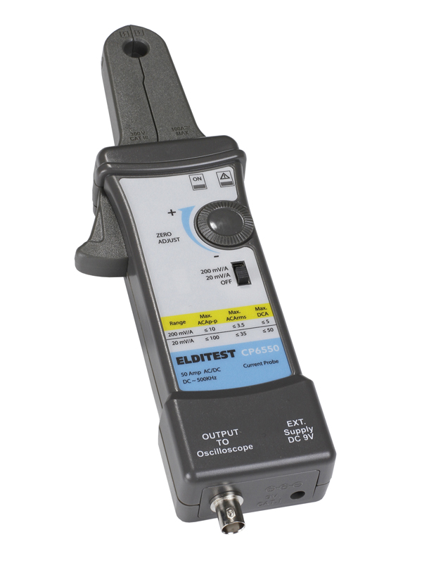 Sefram CP6000 Series CP6550 Oscilloscope Probe, AC/DC Type, 500 kHz, 0.042 dB, BNC Connector