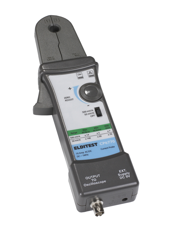 Sefram CP6000 Series CP6770 Oscilloscope Probe, AC/DC Type, 1 MHz, 0.042 dB, BNC Connector