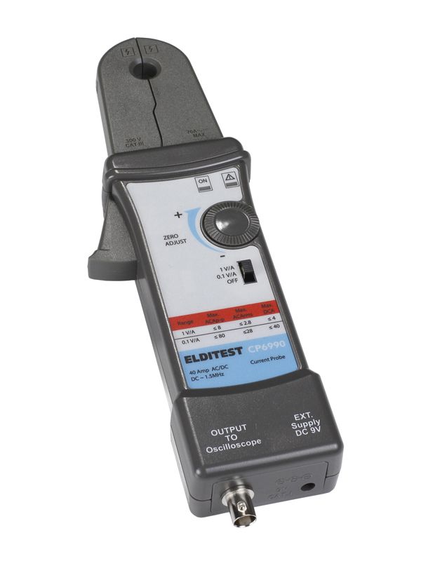 Sefram CP6000 Series CP6990 Oscilloscope Probe, AC/DC Type, 1.5 MHz, 0.042 dB, BNC Connector