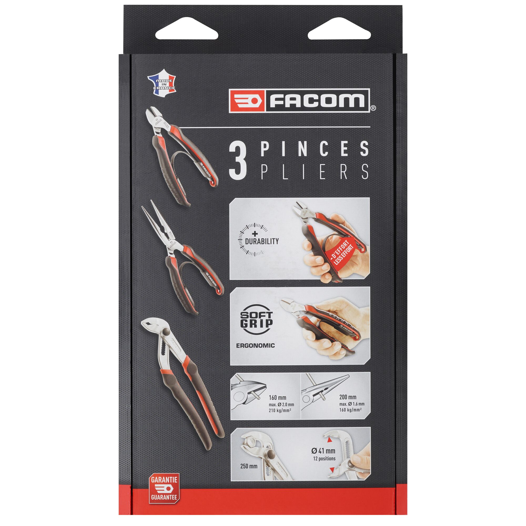 Facom CPE.A5PB 3-Piece Plier Set