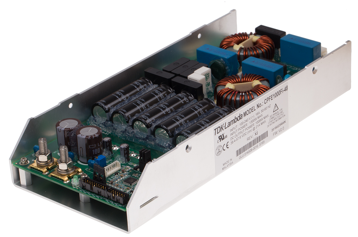 TDK-Lambda Switching Power Supply, CPFE1000FI-48 48V dc, 21A, 1 kW, Input 85V ac to  370 V dc, 265V ac