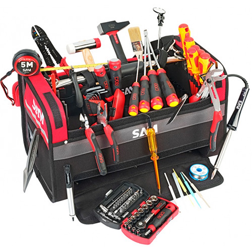 SAM 83 Piece Electro-Mechanical Kit Tool Kit with Bag