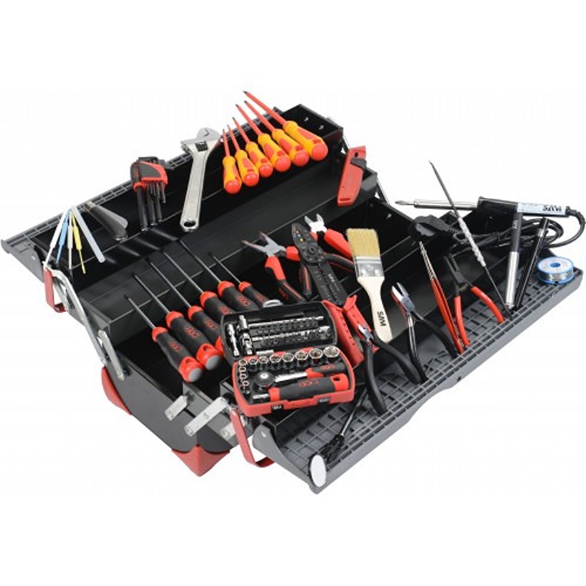 SAM 83 Piece Electro-Mechanical Kit Tool Kit with Box