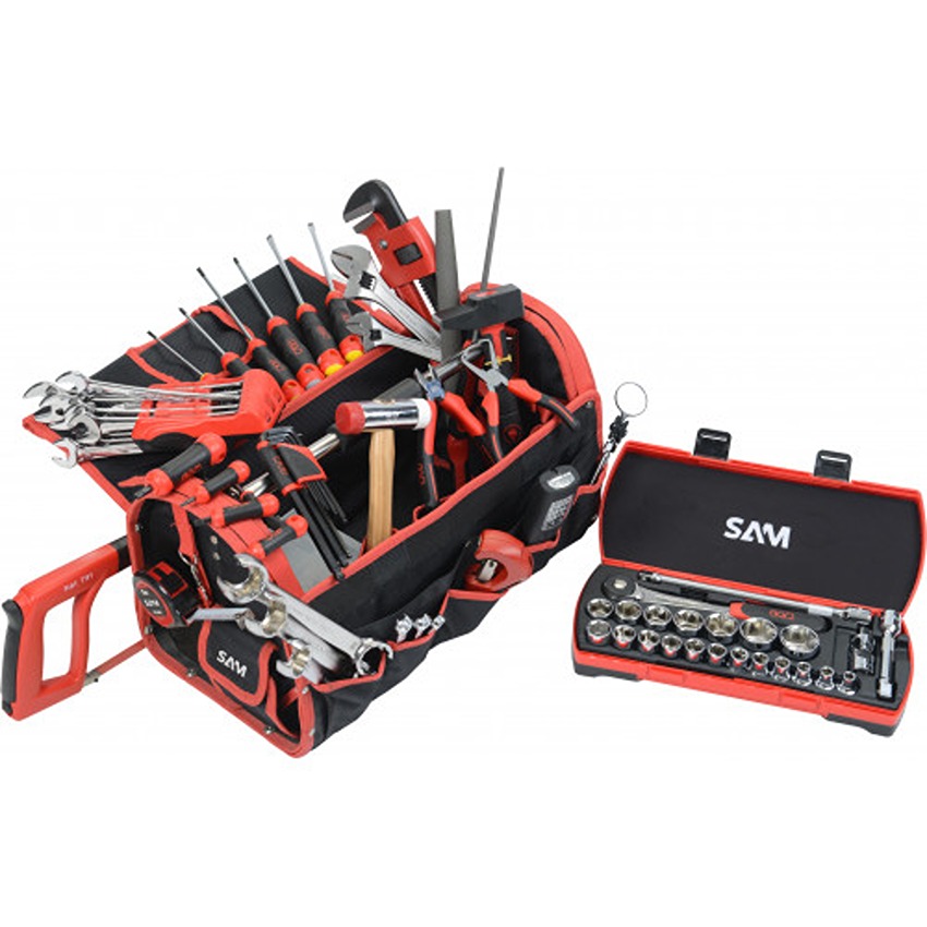 SAM 95 Piece Electrician Tool Kit Tool Kit with Bag