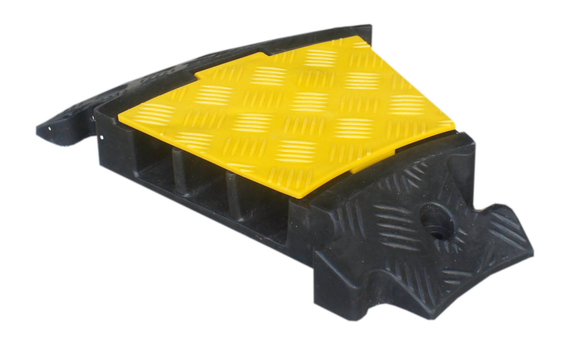 Viso 500 mm Black, Yellow Cable Cover in Rubber, Thermoplastic, 65 mm ID