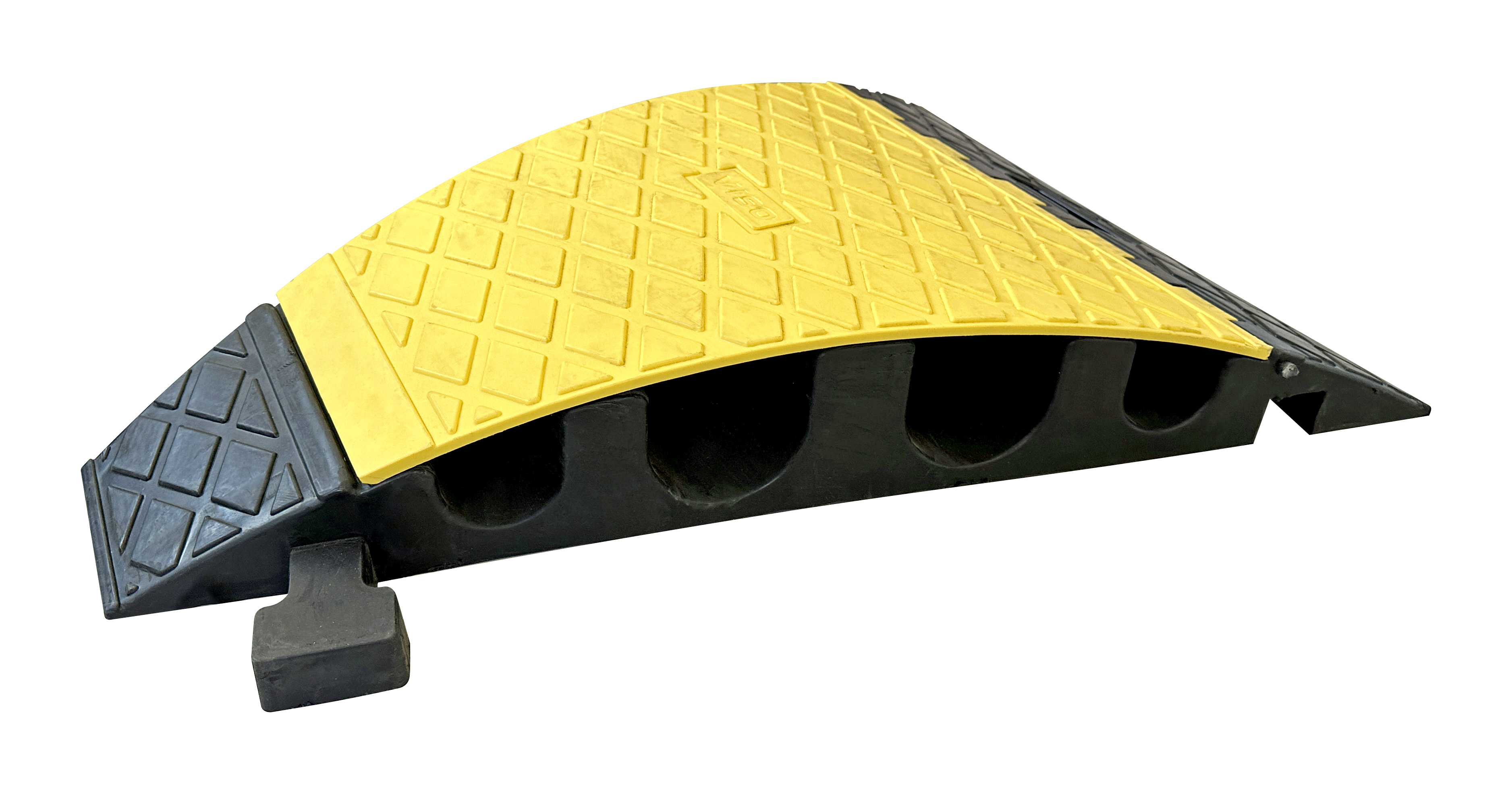 Viso 800 mm Black, Yellow Cable Cover in Rubber, Thermoplastic, 90 mm ID